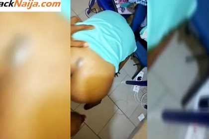 VIDEO: Nacking house cleaner in her room